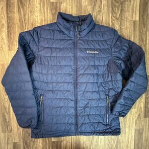 Columbia Sportswear Men’s Navy Thermarator Insulated Jacket Thermal Coil L